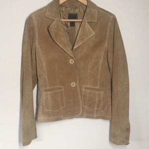 Uniform suede tan blazer